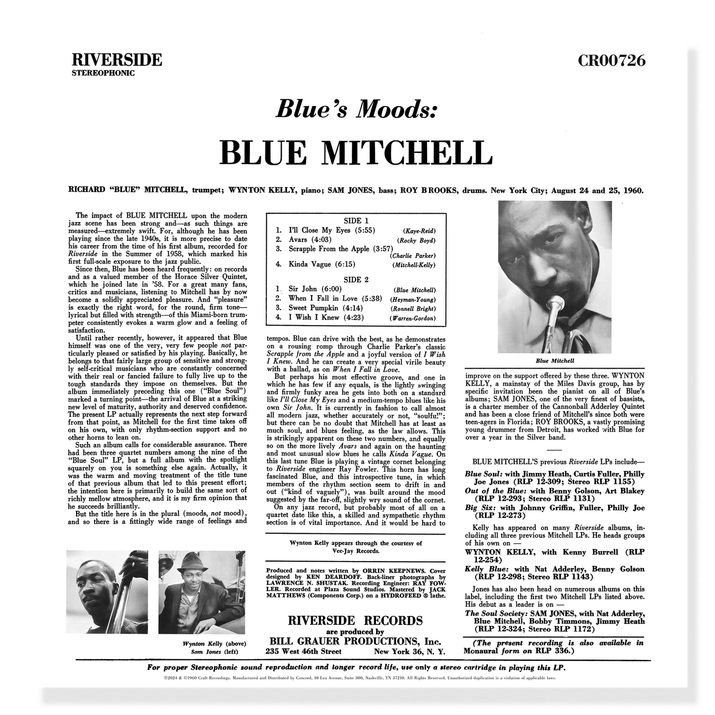 Blue Mitchell - Blue’s Moods (Original Jazz Classics Series)