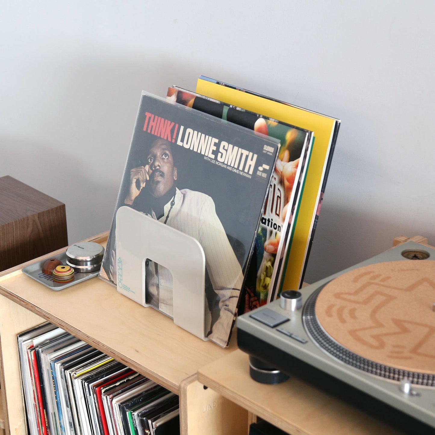 Mod3 Vinyl Record Rack Organizer Grey