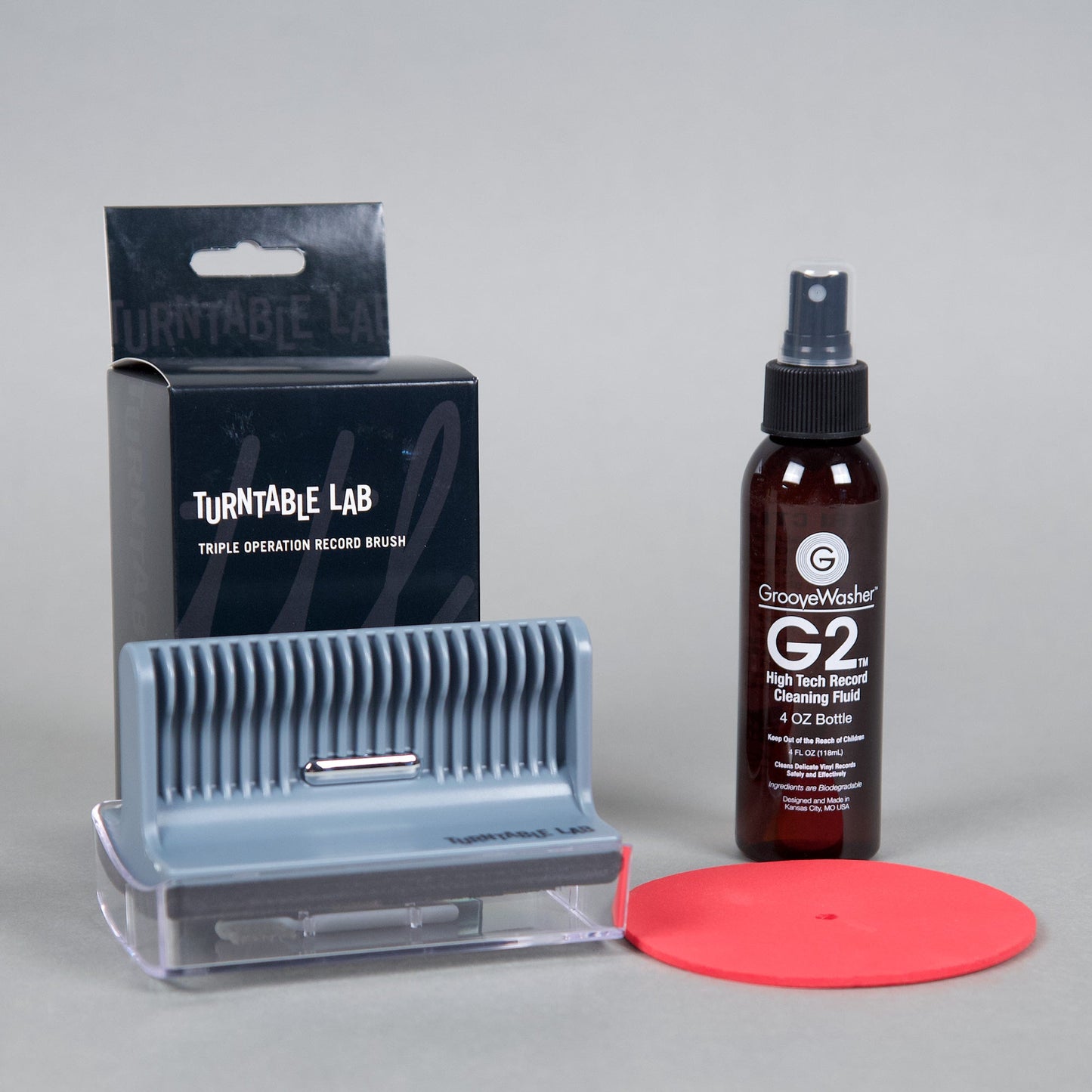 Triple Operation Vinyl Record Cleaning Brush