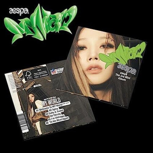 Aespa - MY WORLD - Le 3ème mini-album - Version POSTER [Couverture GISELLE]