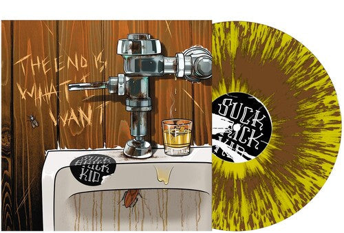 Suck Brick Kid - The End Is What I Want - Jaune et Marron Éclaboussé