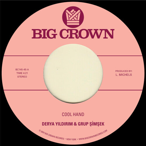 Derya Yildirim - Cool Hand B/W Yakamoz [7 pouces]