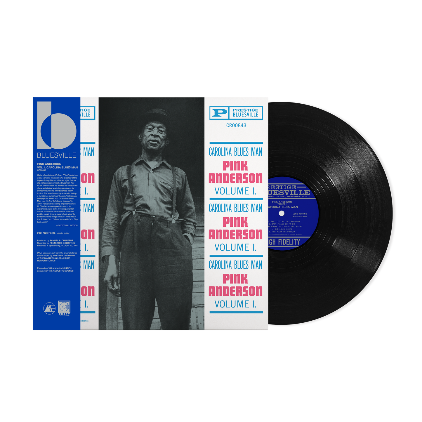 Pink Anderson - Carolina Blues Man, Volume 1 (Bluesville Series)