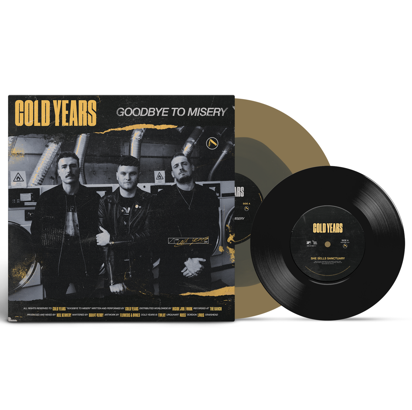 Cold Years - Goodbye To Misery [Gold & Black with 7-inch]