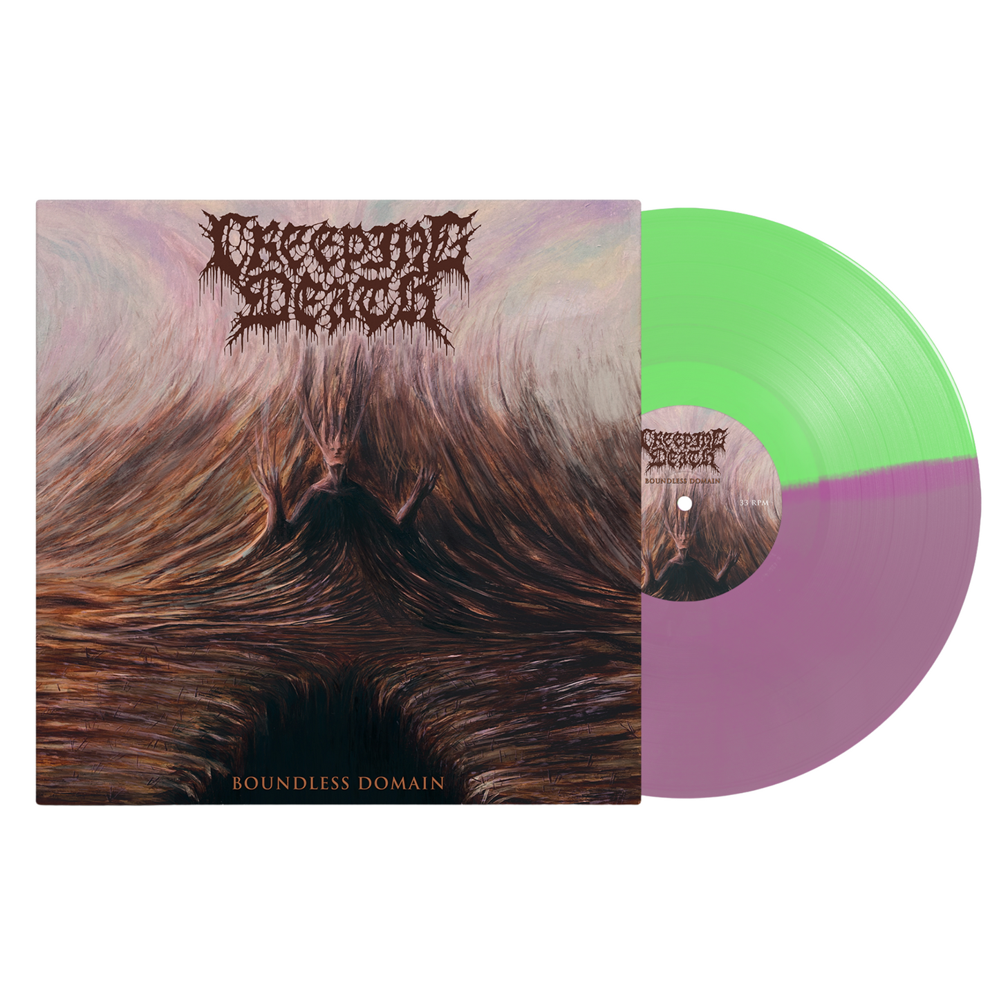 Creeping Death - Boundless Domain Half/Half Vinyl [Purple & Green]