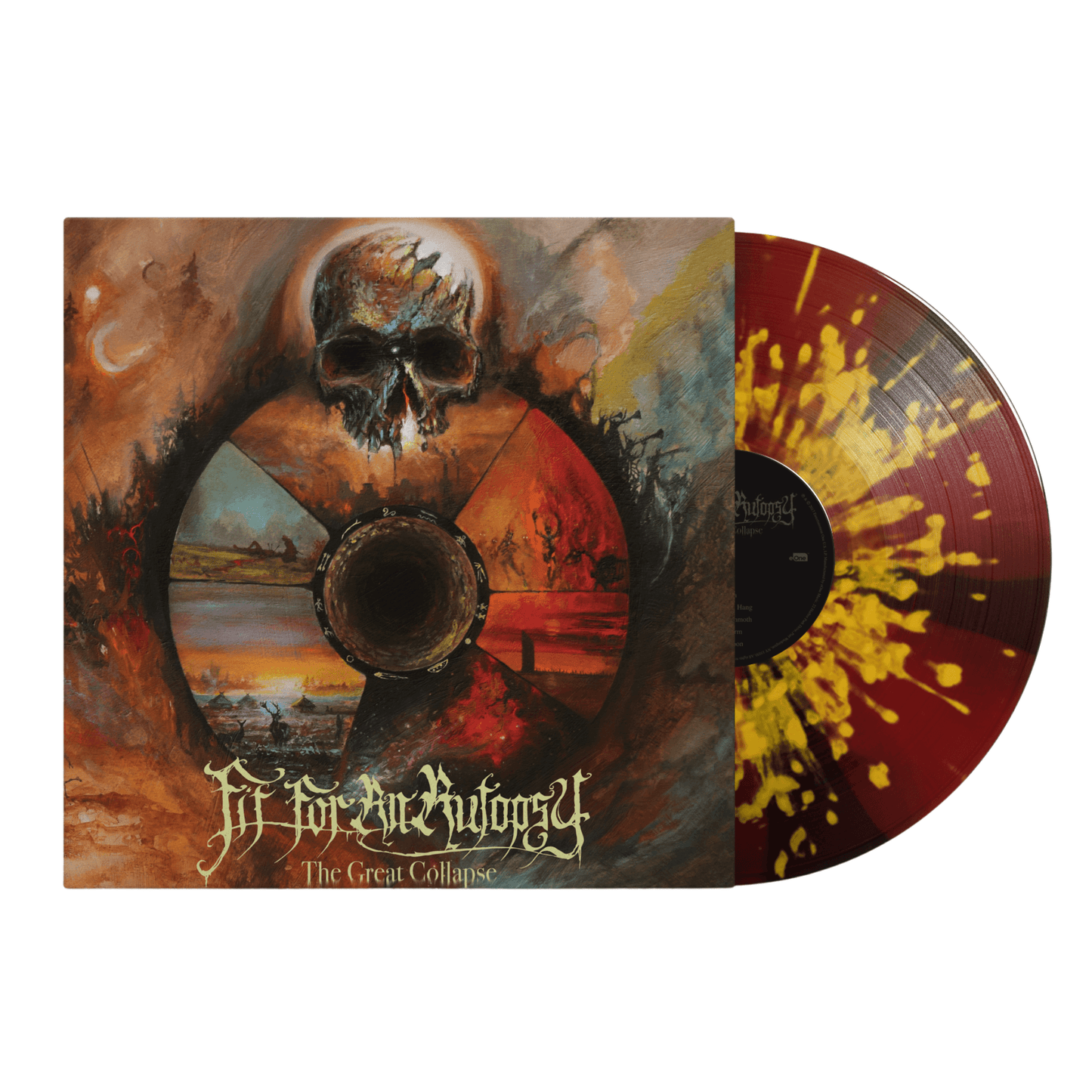Fit For An Autopsy - The Great Collapse [Black & Red Pinwheel With Yellow Splatter]