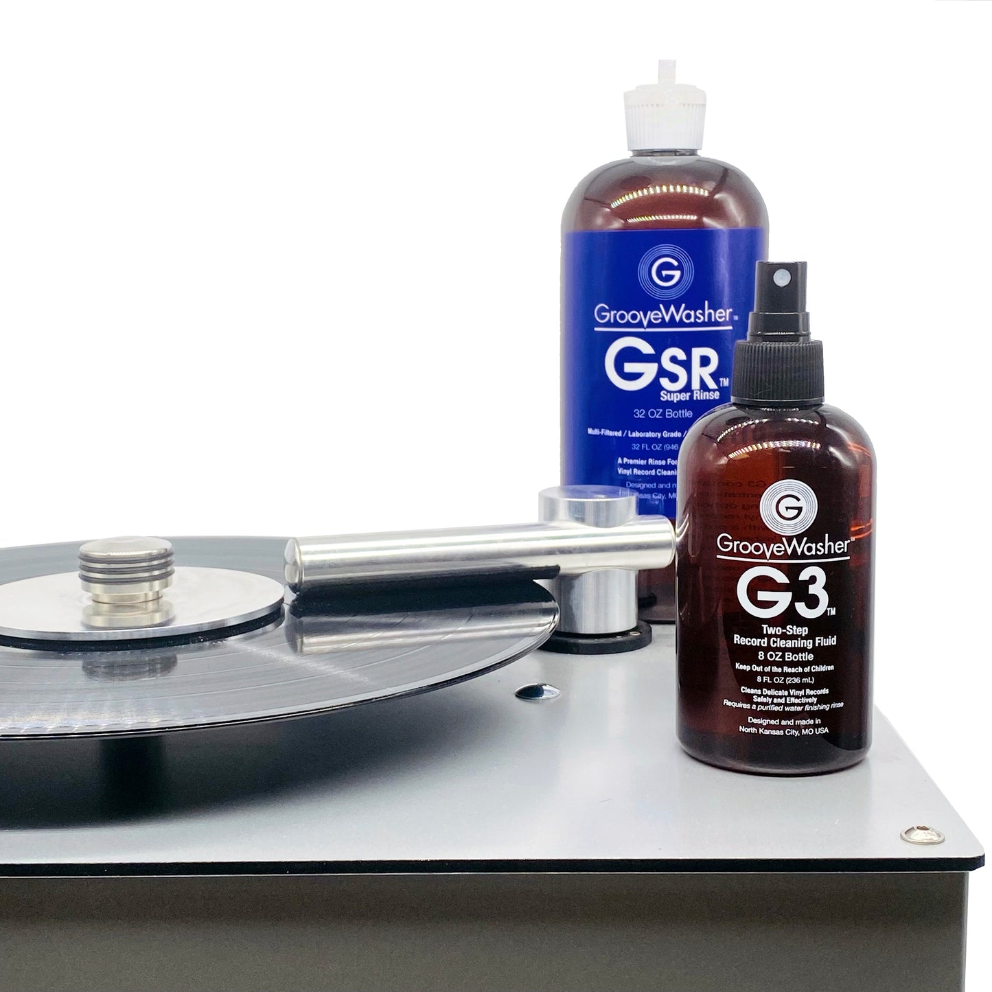 Two Step Bundle: G3 Fluid 8oz / GSR Super Rinse 32oz / Microfiber Sponge