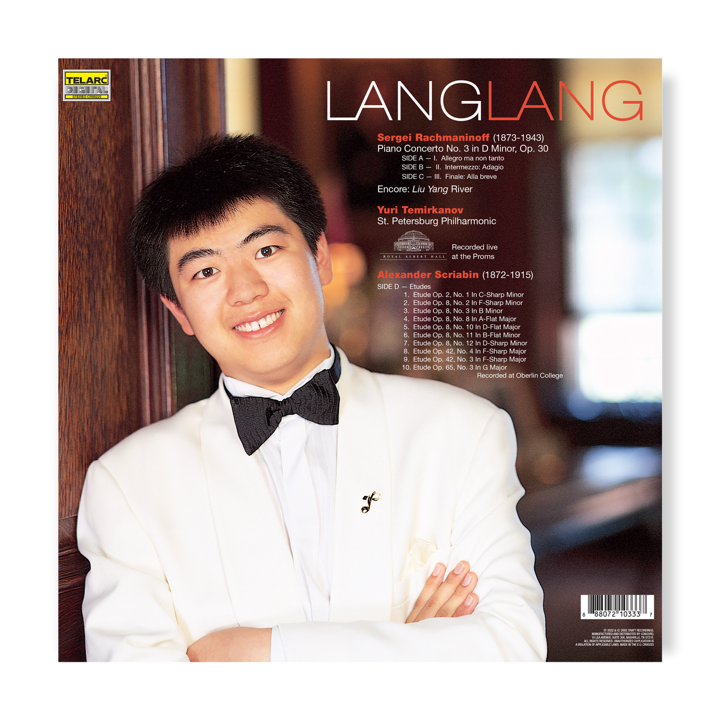 Lang Lan - Rachmaninoff: Piano Concerto No. 3 in D Minor, Op. 30 / Scriabin: Etudes [2LP]