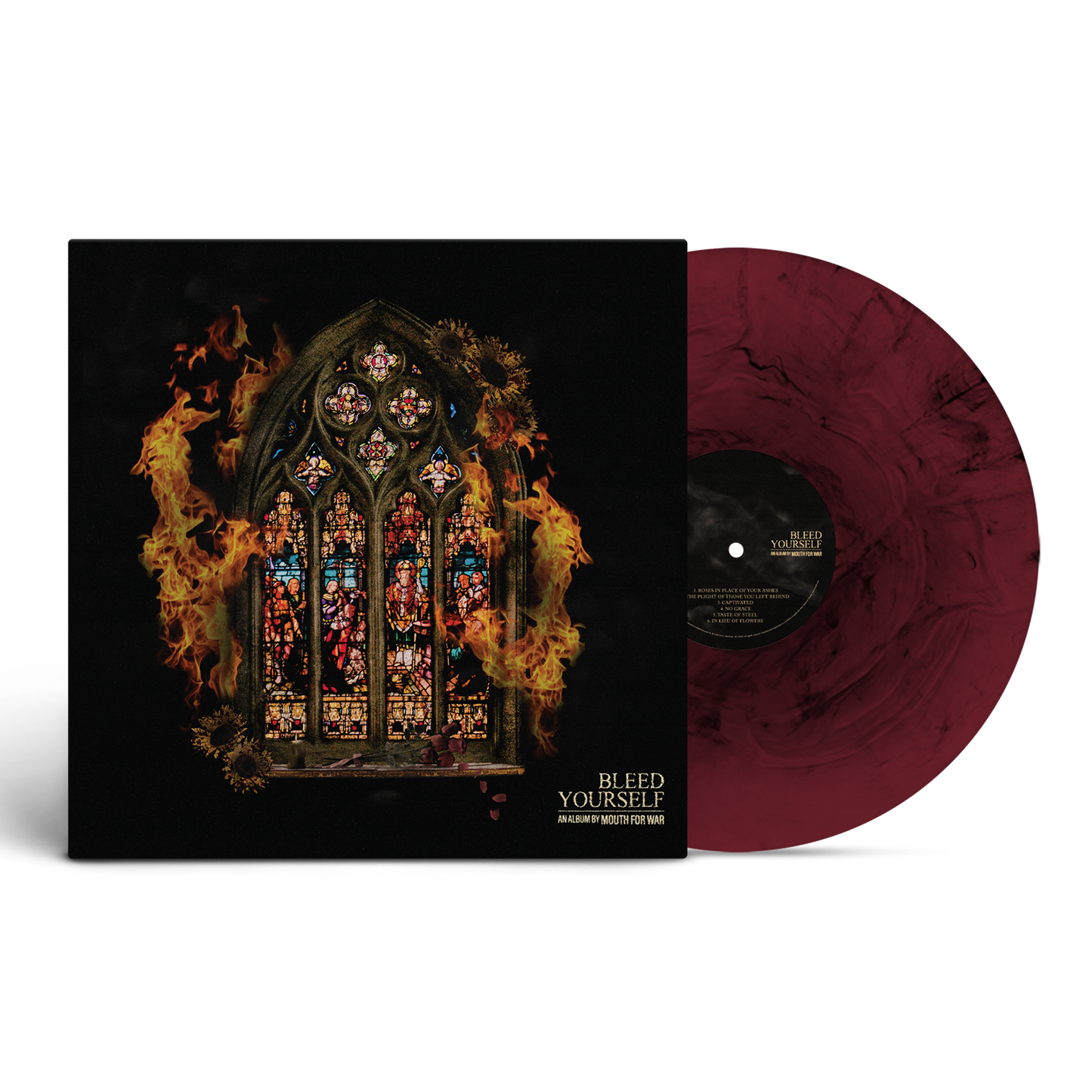 Mouth For War - Bleed Yourself Marble Vinyl [Maroon & Black Marble]