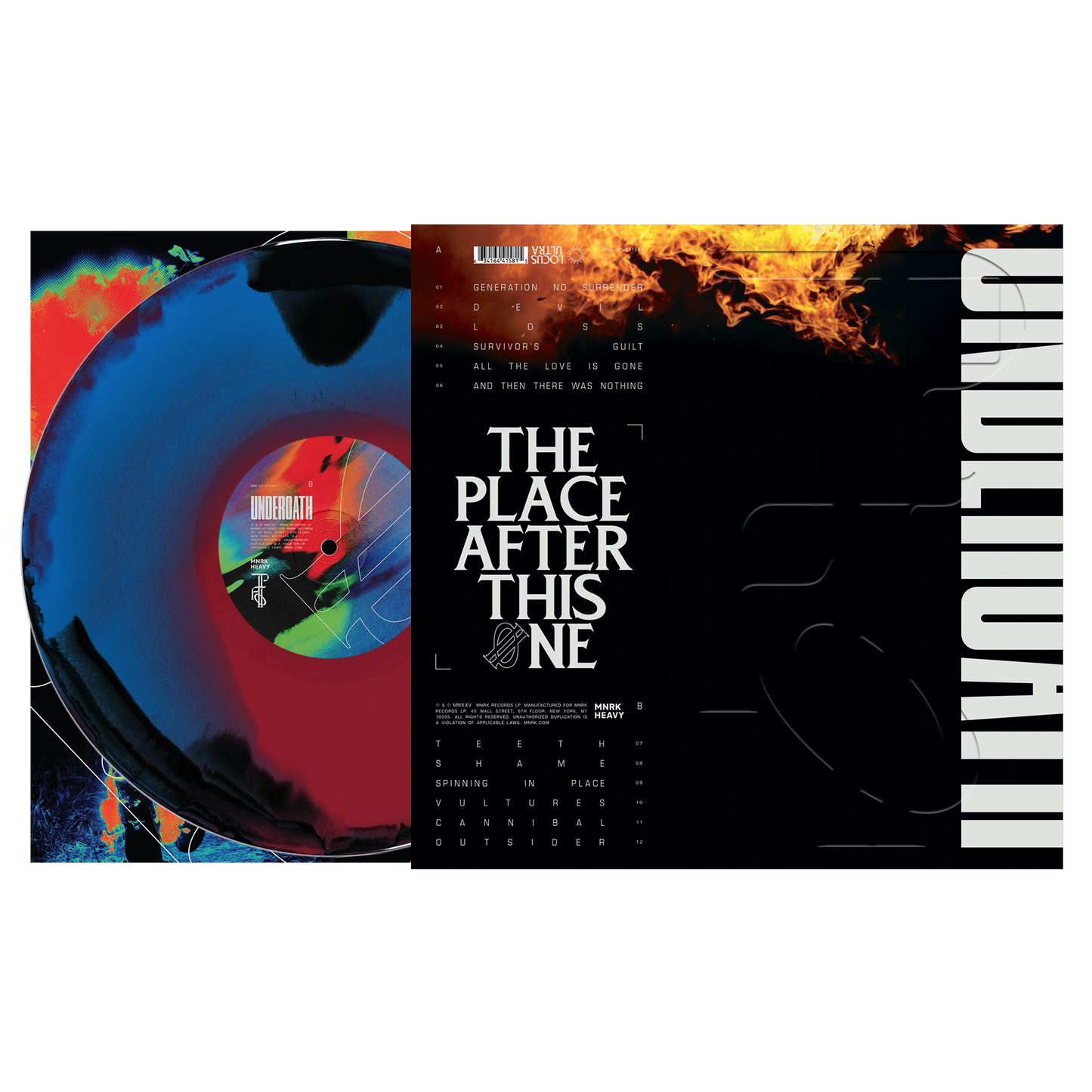Underoath - The Place After This One [Black + Blue Red Swirl]