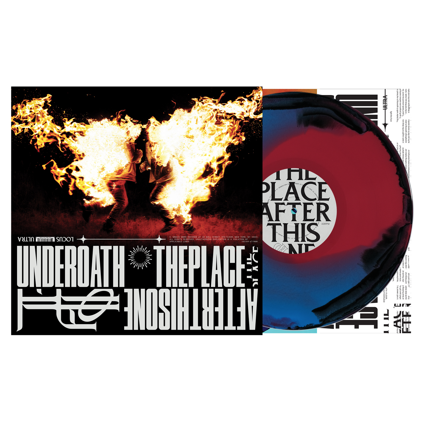 Underoath - The Place After This One [Black + Blue Red Swirl]