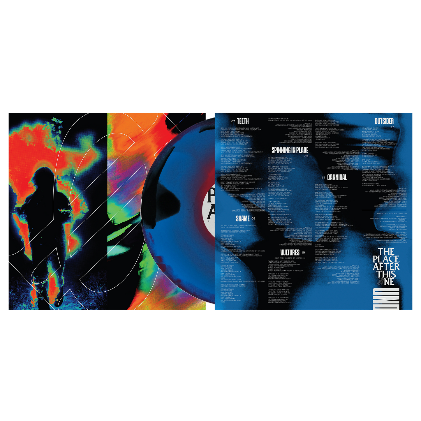 Underoath - The Place After This One [Black + Blue Red Swirl]