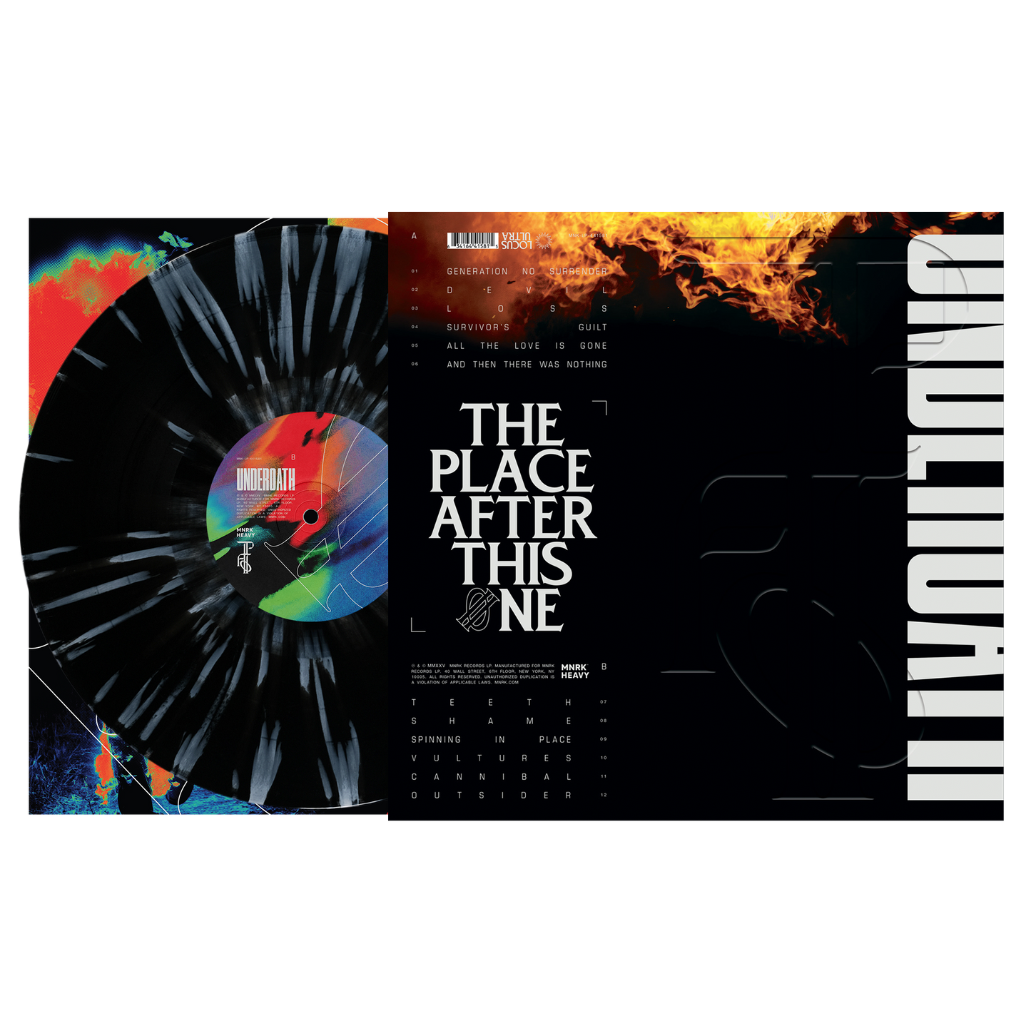 Underoath - The Place After This One [Black & White Splatter]
