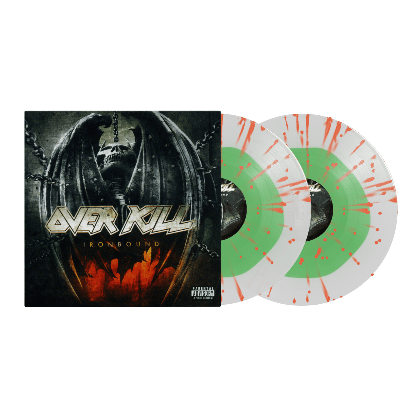 Overkill - Ironbound [2LP Clear, Green & Orange Splatter]