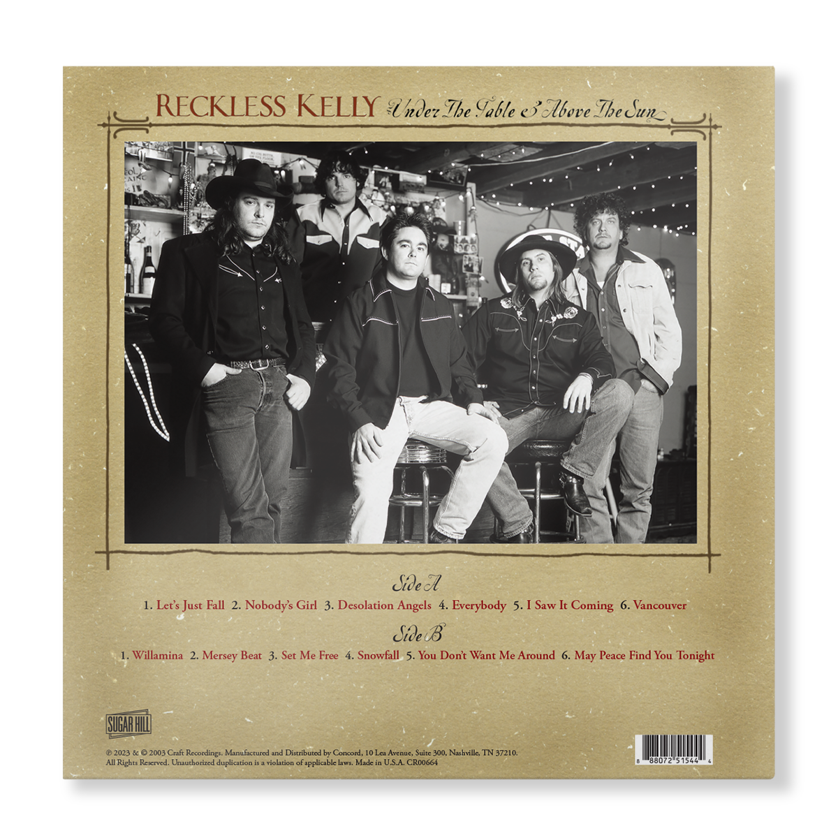 Reckless Kelly - Under The Table and Above The Sun (20th Anniversary)