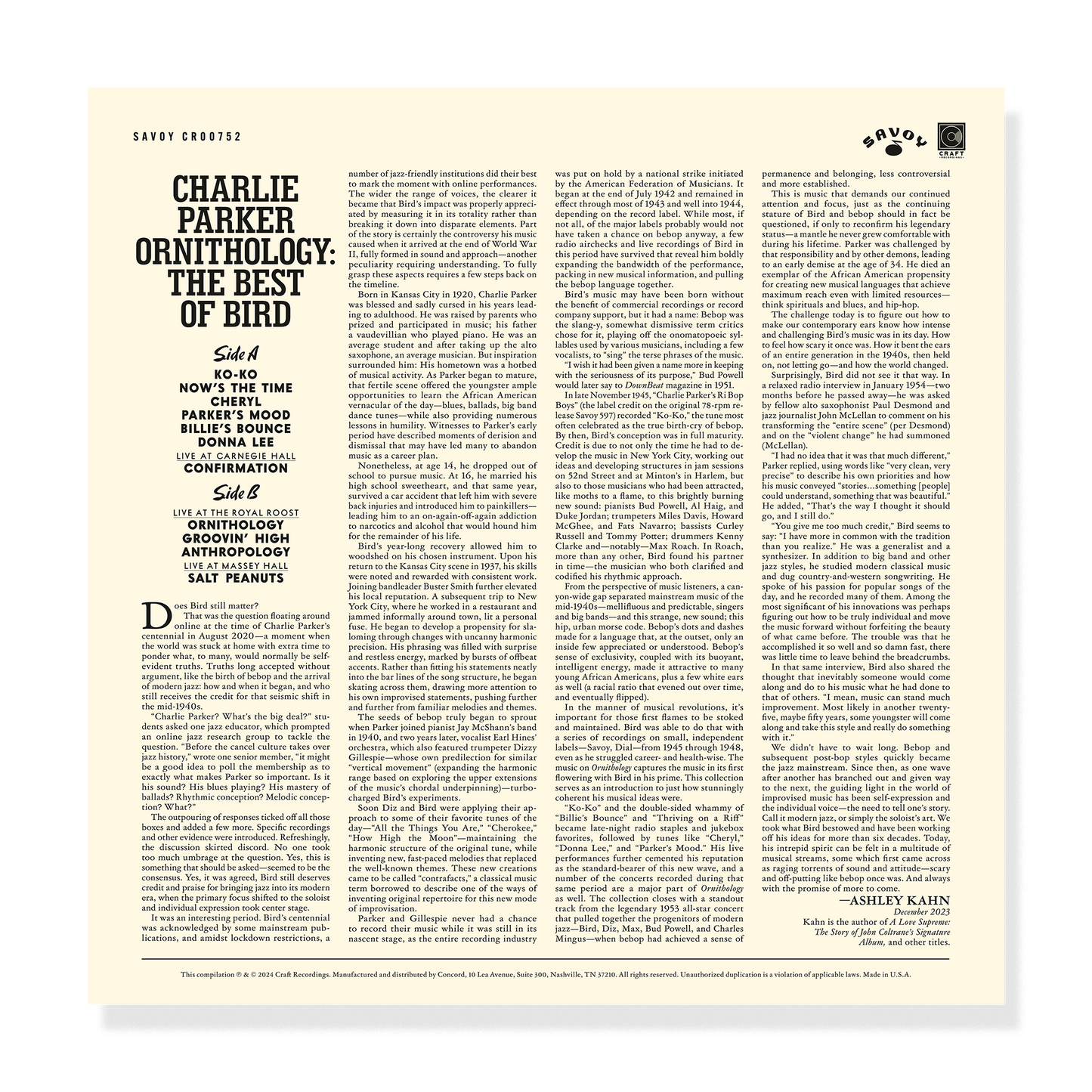 Charlie Parker - Ornithology: The Best Of Bird
