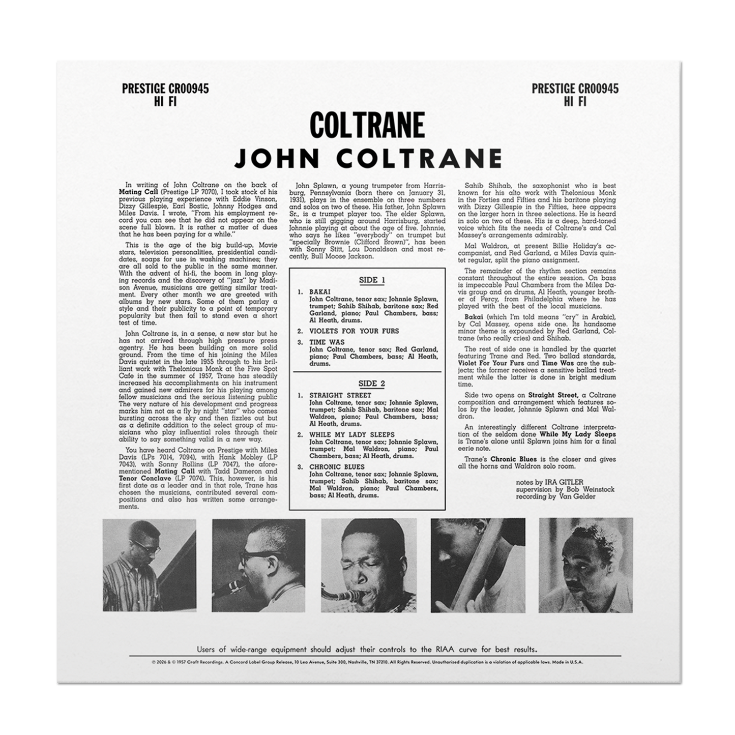John Coltrane - Coltrane (Original Jazz Classics Series)