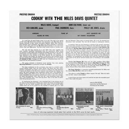 Miles Davis - Cookin' With The Miles Davis Quintet (Original Jazz Classics Series)
