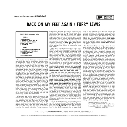 Furry Lewis - Back On My Feet Again (Bluesville Series)