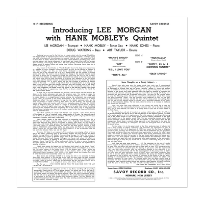 Lee Morgan - Introducing Lee Morgan (Original Jazz Classics Series)
