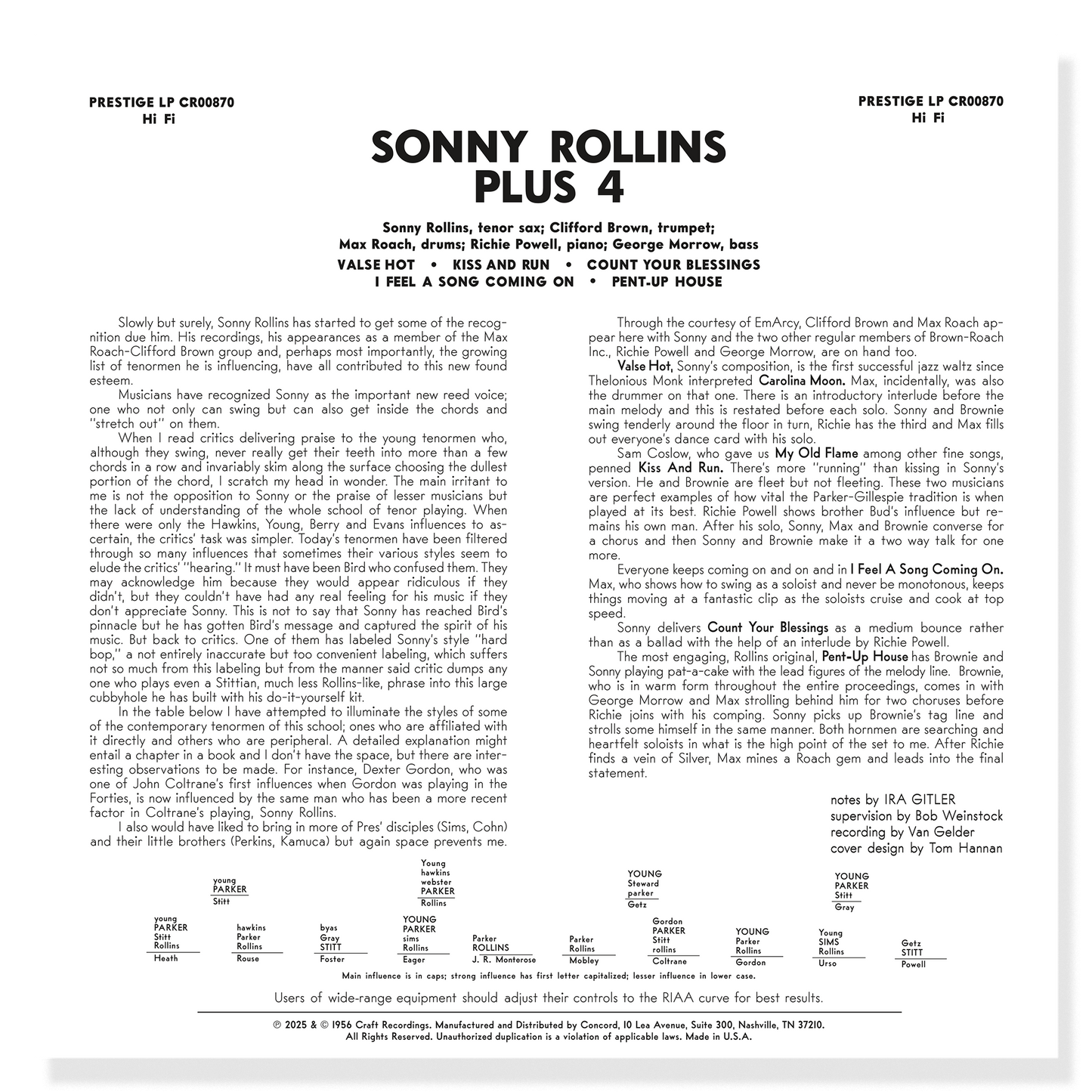 Sonny Rollins - Plus 4 (Original Jazz Classics Series)