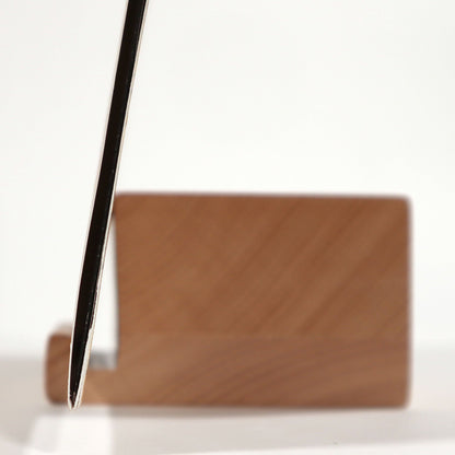 Wood Block Record Display / Natural Wood