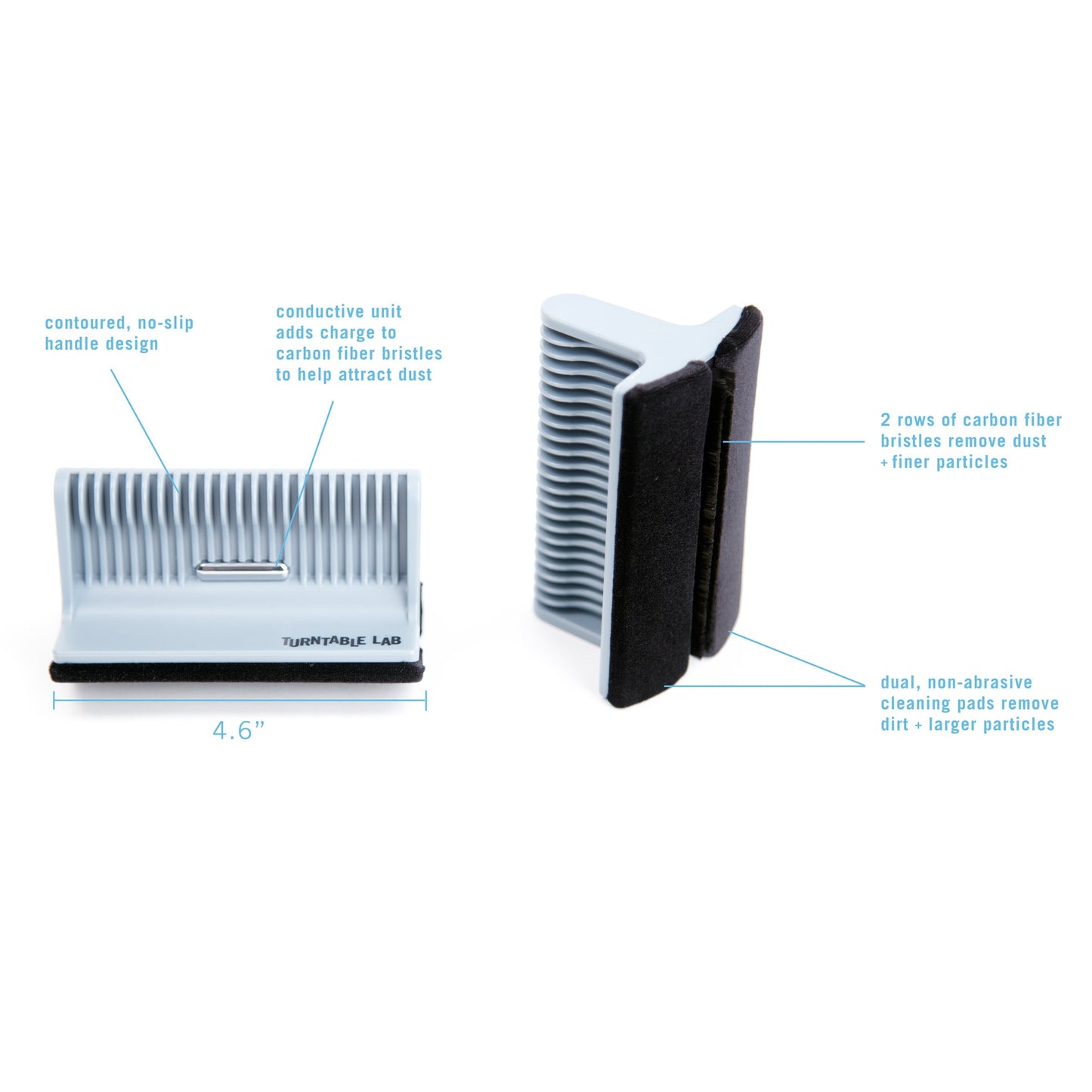 Triple Operation Vinyl Record Cleaning Brush