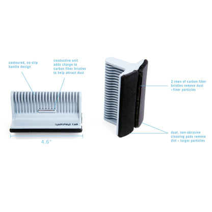 Triple Operation Vinyl Record Cleaning Brush