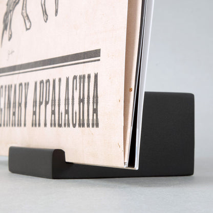 Wood Block Record Display (Black)