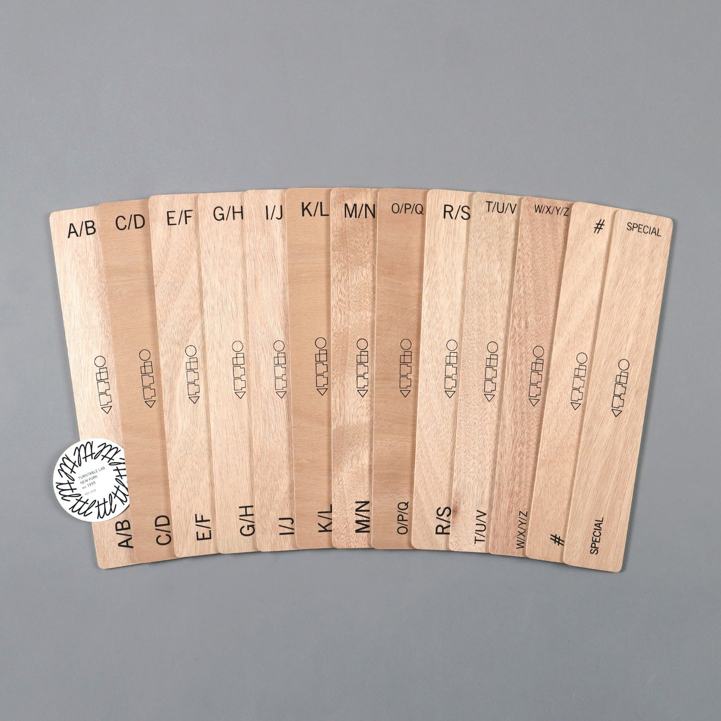 Wooden LP Dividers For Vinyl Records / Alpha