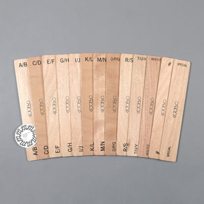 Wooden LP Dividers For Vinyl Records / Alpha