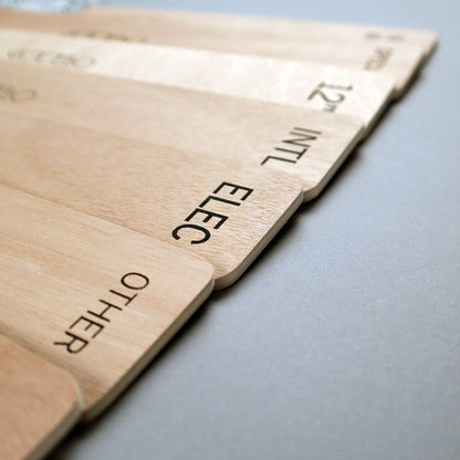 Wooden LP Dividers For Vinyl Records Genre
