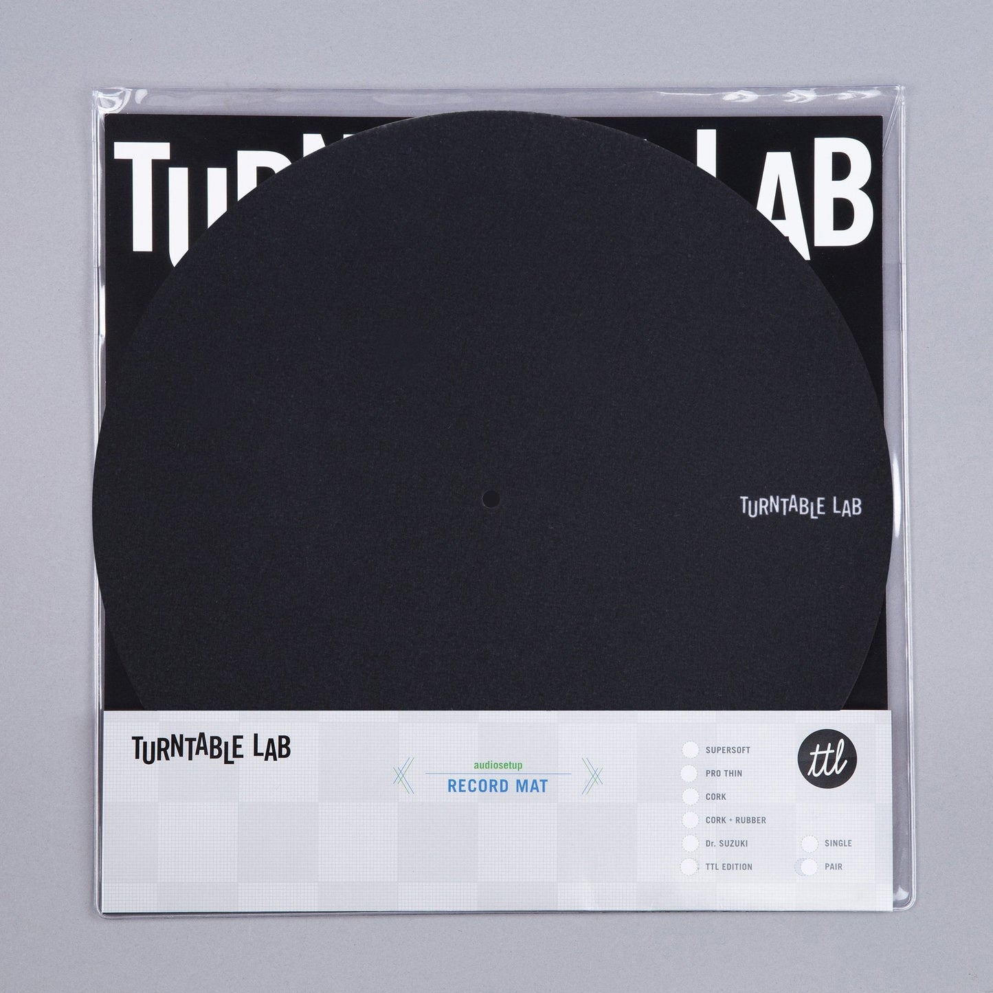 Pro Thin Slipmat Record Mats (Technics Style) Black