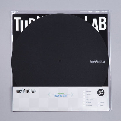 Pro Thin Slipmat Record Mats (Technics Style) Black