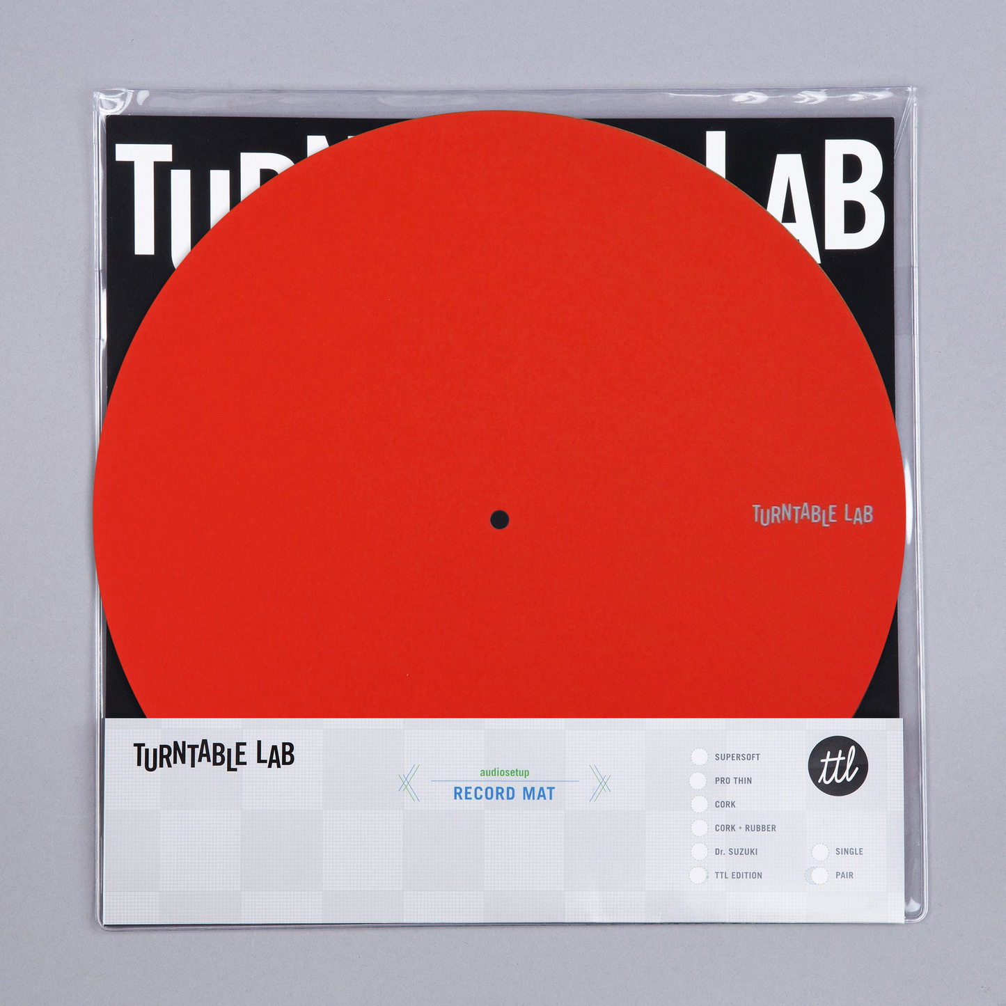 Pro Thin Slipmat Record Mats (Technics Style) / Red
