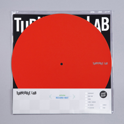 Pro Thin Slipmat Record Mats (Technics Style) / Red